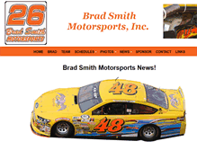 Tablet Screenshot of bradsmithmotorsports.com